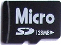 128MB micro SD Memory Card - Generic (with SD adapter).