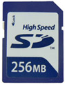 256MB Hi-Speed 80X SD MobyMemory card.