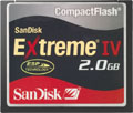 2GB SanDisk Extreme IV CompactFlash.