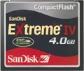 4GB SanDisk Extreme IV CompactFlash.