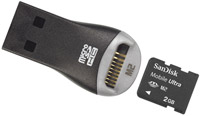 SanDisk 2GB Ultra High Speed (M2) Memory Stick Micro Card for Sony Ericsson a500i