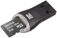 2GB SanDisk Ultra High-Speed microSD with Sandisk USB Reader for Nokia 5700