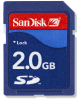 2GB SD SanDisk Memory card.