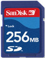 256MB SD SanDisk Memory card.