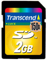 Transcend 2GB Hi-Speed 150X SD card.