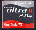 SanDisk 2GB Ultra II CompactFlash.