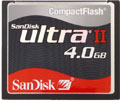 SanDisk 4GB Ultra II CompactFlash.