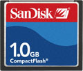 SanDisk CompactFlash Card 1GB.