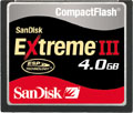 4GB SanDisk Extreme III CompactFlash.