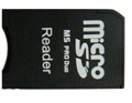 microSDHC to MS PRO DUO Adapter (for MS PRO DUO devices).